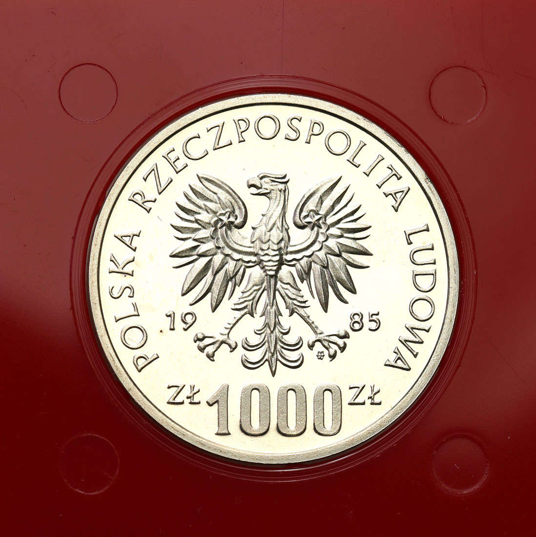 PRL. PRÓBA Srebro 1000 złotych 1985 Przemysław II